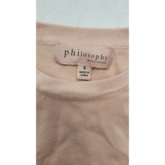 Philosophy Ruffle Sleeve Sweater size Small - Picture 6 of 6